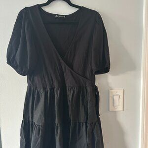 Zara Black Mini Dress - Size XL